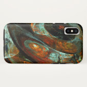Zeitunterteilung Abstrakter Kunst Case-Mate iPhone Hülle (Rückseite (Horizontal))