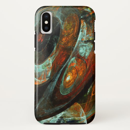 Zeitunterteilung Abstrakter Kunst Case-Mate iPhone Hülle (Rückseite)