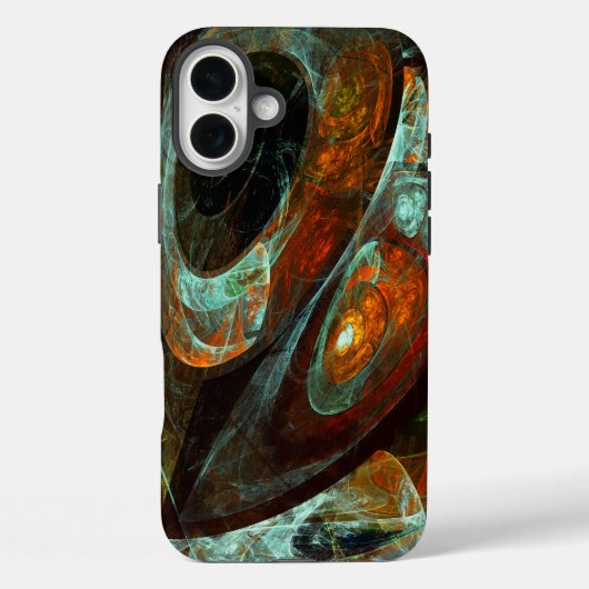 Zeitunterteilung Abstrakter Kunst Case-Mate iPhone Hülle (Rückseite)