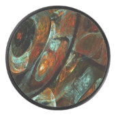 Zeitunterteilung Abstrakter Kunst Eishockey Puck (Vorderseite)