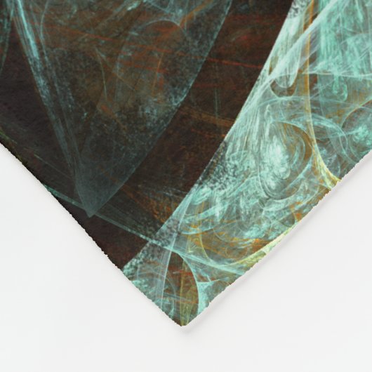 Zeitunterteilung Abstrakter Kunst Fleecedecke (Ecke)