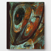 Zeitunterteilung Abstrakter Kunst Fotoplatte (Vorderseite)