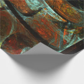 Zeitunterteilung Abstrakter Kunst Geschenkpapier (Ecke)