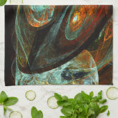 Zeitunterteilung Abstrakter Kunst Geschirrtuch (Gefaltet)