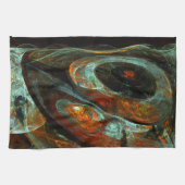 Zeitunterteilung Abstrakter Kunst Geschirrtuch (Horizontal)