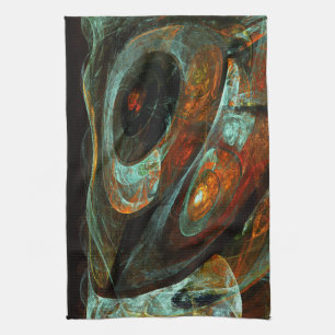 Zeitunterteilung Abstrakter Kunst Geschirrtuch
