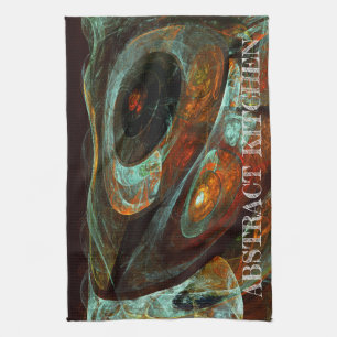 Zeitunterteilung Abstrakter Kunst Geschirrtuch