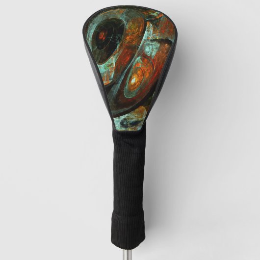Zeitunterteilung Abstrakter Kunst Golf Headcover (Vorderseite)