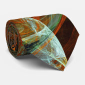 Zeitunterteilung Abstrakter Kunst Krawatte (Gerollt)