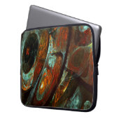 Zeitunterteilung Abstrakter Kunst Laptopschutzhülle (Vorderseite Links)