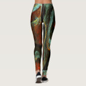Zeitunterteilung Abstrakter Kunst Leggings (Rückseite)