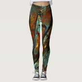 Zeitunterteilung Abstrakter Kunst Leggings (Vorderseite)