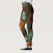 Zeitunterteilung Abstrakter Kunst Leggings (Links)