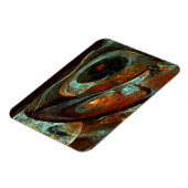 Zeitunterteilung Abstrakter Kunst Magnet (Linke Seite)