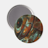 Zeitunterteilung Abstrakter Kunst Magnet (Vorderseite/Rückseite)