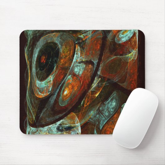 Zeitunterteilung Abstrakter Kunst Mousepad (Mit Mouse)