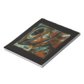 Zeitunterteilung Abstrakter Kunst Notizblock (Rotiert)