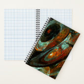 Zeitunterteilung Abstrakter Kunst Notizblock (Innen)