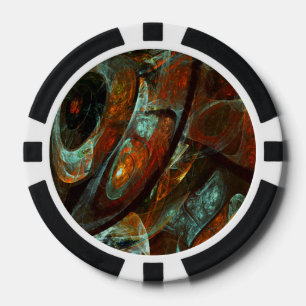 Zeitunterteilung Abstrakter Kunst Pokerchips