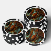 Zeitunterteilung Abstrakter Kunst Pokerchips (Stapel)