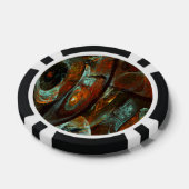 Zeitunterteilung Abstrakter Kunst Pokerchips (Einzeln)