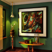 Zeitunterteilung Abstrakter Kunst Poster