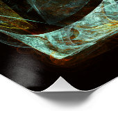 Zeitunterteilung Abstrakter Kunst Poster (Ecke)