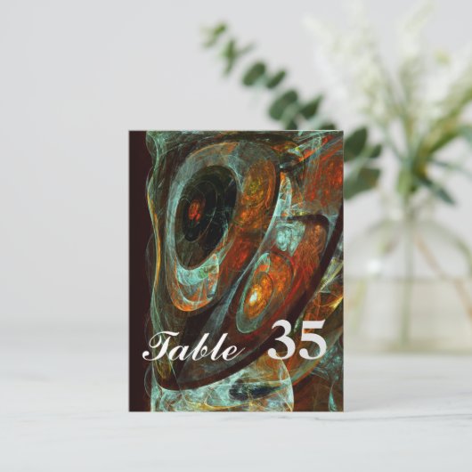 Zeitunterteilung Abstrakter Kunst Postkarte (Stehend Vorderseite)