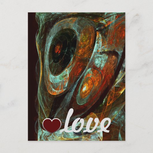 Zeitunterteilung Abstrakter Kunst Postkarte (Vorderseite)