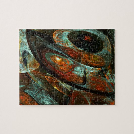 Zeitunterteilung Abstrakter Kunst Puzzle (Horizontal)