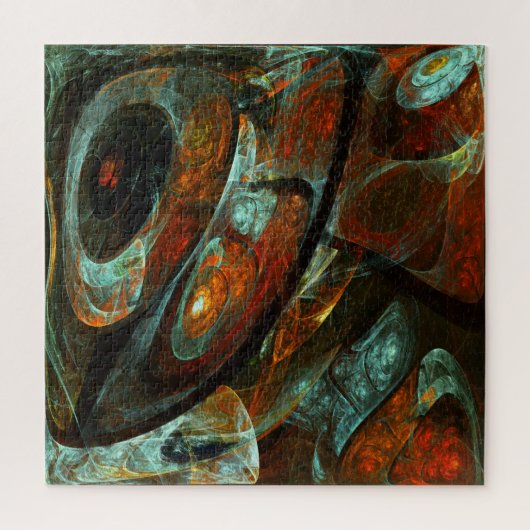Zeitunterteilung Abstrakter Kunst Puzzle (Vertikal)