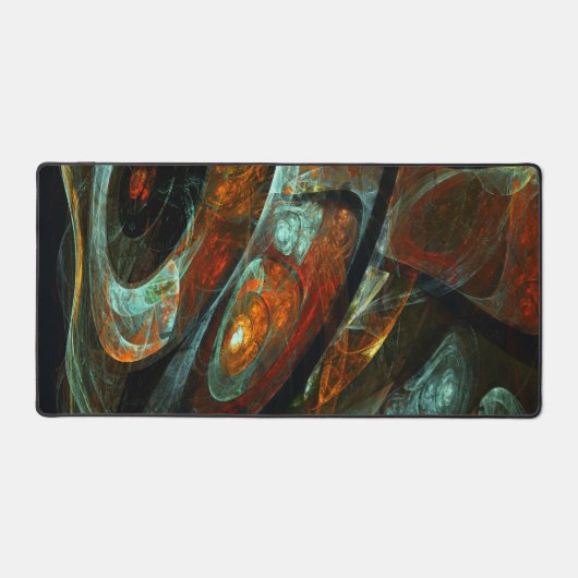 Zeitunterteilung Abstrakter Kunst Schreibtischunterlage (Vorderseite)