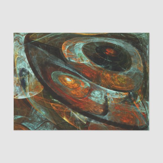 Zeitunterteilung Abstrakter Kunst Seidenpapier (Vorderseite)