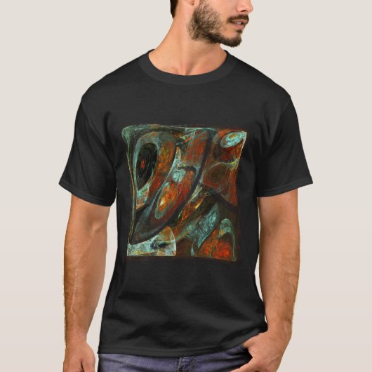 Zeitunterteilung Abstrakter Kunst T-Shirt (Vorderseite)