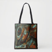 Zeitunterteilung Abstrakter Kunst Tasche (Vorderseite)