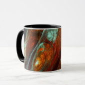 Zeitunterteilung Abstrakter Kunst Tasse (Vorderseite Links)