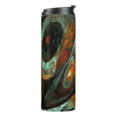 Zeitunterteilung Abstrakter Kunst Thermosbecher (Nach links gedreht)