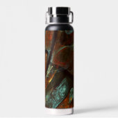 Zeitunterteilung Abstrakter Kunst Trinkflasche (Rückseite)