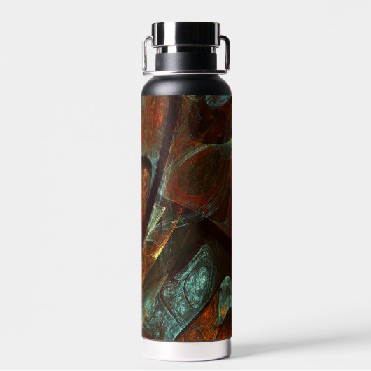 Zeitunterteilung Abstrakter Kunst Trinkflasche (Rückseite)