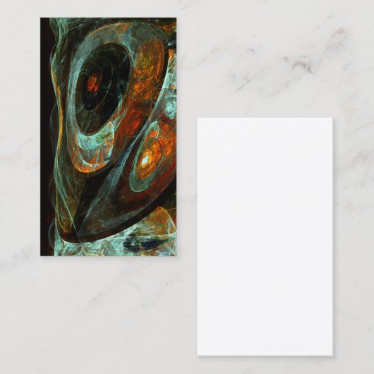 Zeitunterteilung Abstrakter Kunst Visitenkarte (Vorne/Hinten)