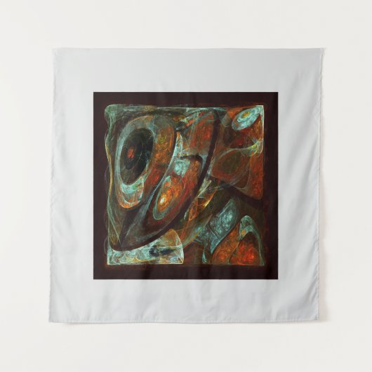 Zeitunterteilung Abstrakter Kunst Wandteppich (Vorderseite)