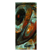 Zeitunterteilung Abstrakter Kunst Werbekarte (Hinten)