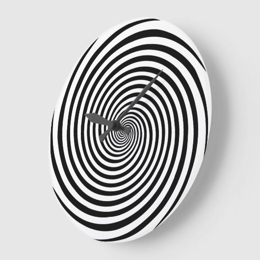 Zeitverschwenderische Hypnose Runde Wanduhr (Winkel)