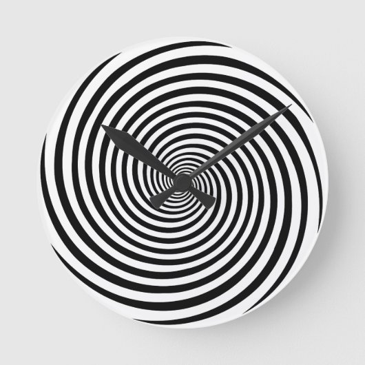 Zeitverschwenderische Hypnose Runde Wanduhr (Vorderseite)