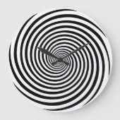 Zeitverschwenderische Hypnose Runde Wanduhr (Vorderseite)