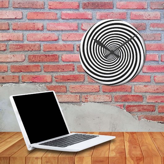 Zeitverschwenderische Hypnose Runde Wanduhr