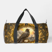 Zeitwächter Rabe – Gothic Uhrwerk  Duffle Bag (Rückseite)