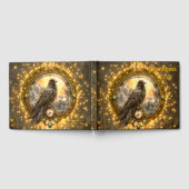 Zeitwächter Rabe – Gothic Uhrwerk  Gästebuch (Voll)