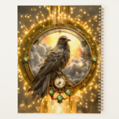 Zeitwächter Rabe – Gothic Uhrwerk  Planer (Rückseite)