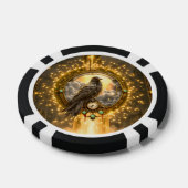 Zeitwächter Rabe – Gothic Uhrwerk  Pokerchips (Einzeln)